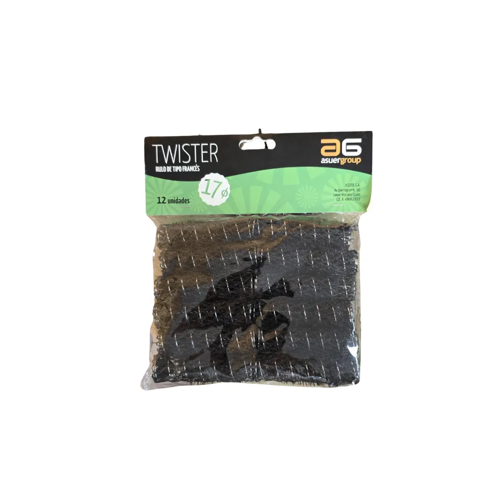 Asuer Twister Rulo de Tipo Francés 17mm 12ud Asuer Twister Rulo de Tipo Francés 17mm 12ud